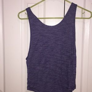 Purple grey size 2 Lulu crop tank